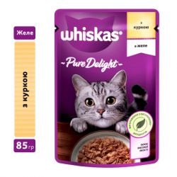 Влажный корм для кошек Whiskas Pure Delight курица в желе 85 г (5900951303333) - Картинка 3