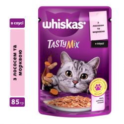 Влажный корм для кошек Whiskas TastyMix Лосось, Морковь 85 г (4770608262457) - Картинка 2