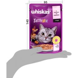 Влажный корм для кошек Whiskas TastyMix Лосось, Морковь 85 г (4770608262457) - Картинка 8