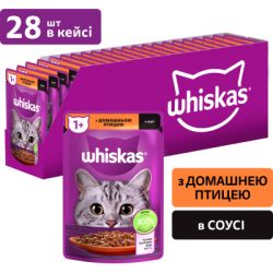 Влажный корм для кошек Whiskas Домашняя птица в соусе 85 г (5900951302015) - Картинка 2