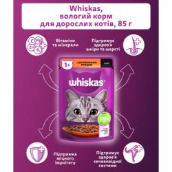 Влажный корм для кошек Whiskas Домашняя птица в соусе 85 г (5900951302015) - Картинка 5