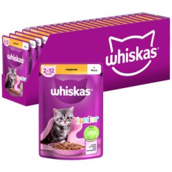Влажный корм для кошек Whiskas Kitten Курица в желе 85 г (5900951302152)