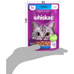 Влажный корм для кошек Whiskas Тунец в желе 85 г (5900951302381) - Картинка 9