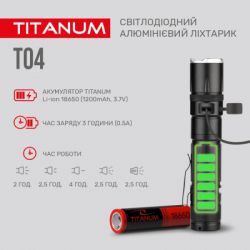 ˳ TITANUM 300Lm 6500K (TLF-T04) -  5