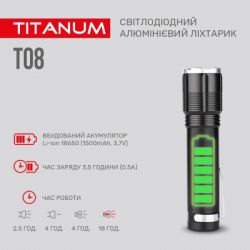 ˳ TITANUM 700Lm 6500K (TLF-T08) -  5