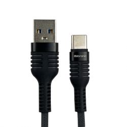   USB 2.0 AM to Type-C 1.0m MI-13 2A Black-Gray Mibrand (MIDC/13TBG) -  1