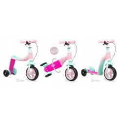 Самокат MoMi Elios 2 в 1 беговел Розовый (ROBI00030) - Картинка 3