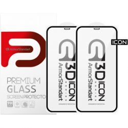   Armorstandart Icon 3D iPhone 11/XR Black 2pcs (ARM56215-GI3D-BK) -  1