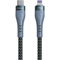   USB-C to Lightning 1.5m PD-B70i 27W 5 black Proda (PD-B70i-GR) -  1