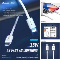  USB-C to Lightning 1.0m PD-B84i 35W Proda (PD-B84i-WHT) -  4