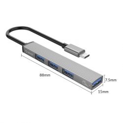  Orico Type-C USB3.0, 3xUSB2.0 (AH-13-GY-BP) (CA913534) -  4