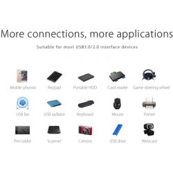 Концентратор Orico USB 3.0 4 ports (W5P-U3-100-BK-PR) (CA911264) - Картинка 6