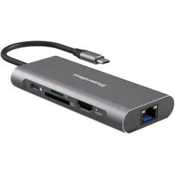  PowerPlant USB-C to 2xUSB 3.0, 1xUSB 2.0, 1xType-C (PD), HDMI, SD, RJ45 (CA913497) -  2