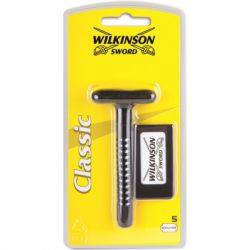 ������ Wilkinson Sword Classic Double Edge Razor + 5 ������ ��� (4027800015504)