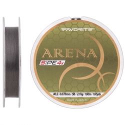 Шнур Favorite Arena PE 4x 100m 0.2/0.076mm 5lb/2.1kg Silver Gray (1693.10.93) - Картинка 2