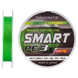  Favorite Smart PE 3x 150 0.15/0.066mm 2.5lb/1.2kg Light Green (1693.10.60) -  2