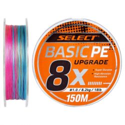  Select Basic PE 8x 150m Multi Color 0.8/0.12mm 14lb/6kg (1870.31.43)