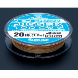  Sunline PE-Jigger ULT 200m 0.8/0.148mm 12lb/6.0kg Multi Color (1658.10.33) -  2