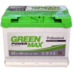   GREEN POWER MAX 62Ah  (-/+) (600EN) (22373) -  1