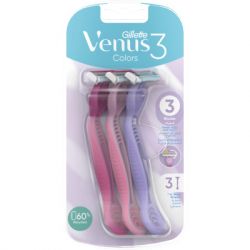 Бритва Gillette Venus 3 Colors 3 шт. (7702018018116) - Картинка 2
