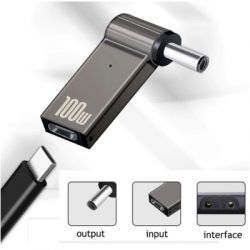  PD 100W USB Type-C DC Male Jack 4.5x3.0 mm HP ST-Lab (PD100W-4.5x3.0mm-HP) -  2