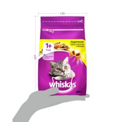 Сухий корм для кішок Whiskas з куркою 300 г (5998749144039/5900951014055) - Картинка 3