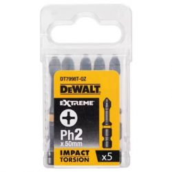 ����� ��� DeWALT IMPACT TORSION, �������, Philips, Ph2, L= 50 ��, 5 �� (DT7998T)