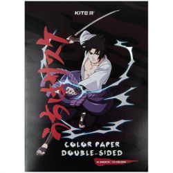 Цветная бумага Kite А4 двухсторонний Naruto 15 л/15 цв (NR23-250)