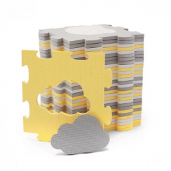 Дитячий килимок Kinderkraft Luno Shapes Yellow 30 елементів (5902533919338) - Картинка 3