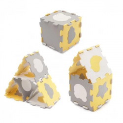 Дитячий килимок Kinderkraft Luno Shapes Yellow 30 елементів (5902533919338) - Картинка 4