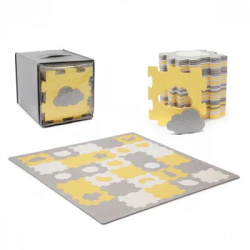 Дитячий килимок Kinderkraft Luno Shapes Yellow 30 елементів (5902533919338) - Картинка 5