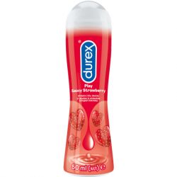 Інтимний гель-мастило Durex Play Saucy Strawberry зі смаком та ароматом полуниці (лубрикант) 50 мл (4820108005280)