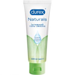Інтимний гель-змазка Durex Naturals із натуральних інгредієнтів без барвників та ароматизаторів (лубрикант) 100 мл (4820108005273)