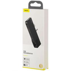 ������������ Baseus USB3.1 Type-C+3.5mm toUSB 3.0/RJ45/Type-C/3.5mm forSurfaceGo (CAHUB-FG01) - �������� 7