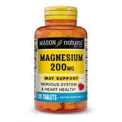 �������� Mason Natural ������, 200 ��, Magnesium, 100 �������� (MAV09611)