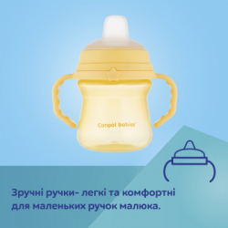 Поїльник-непроливайка Canpol babies з силіконовим носиком FirstCup 150 мл Рожева (56/614_pin) - Картинка 8