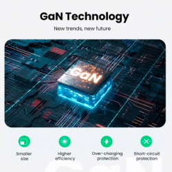   UGREEN 3xUSB 65W GaN (2USB-C+USB-A) CD244 Grey (10335) -  5