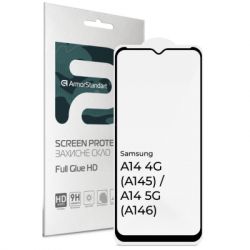   Armorstandart Full Glue HD Samsung A14 4G (A145) / A14 5G (A146) Black (ARM66198) -  1