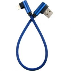   USB 2.0 AM to Lightning 0.25m blue Dengos (NTK-L-UG-SHRT-SET-BLUE)