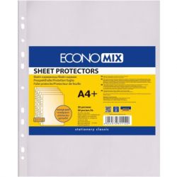 Файл Economix А4+ 30 мкм оранжевый, 20 штук (E31112)