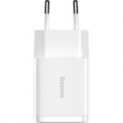   USB 220 Baseus CCXJ010202 Compact Charger 2U 10.5W, 2xUSB, EU White -  5