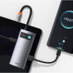 ������������ Baseus Metal Gleam Series 4-in-1 Multifunctional Gray (CAHUB-CY0G) - �������� 4