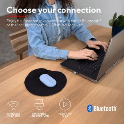  Trust Puck Wireless/Bluetooth Silent Blue (24126) -  12