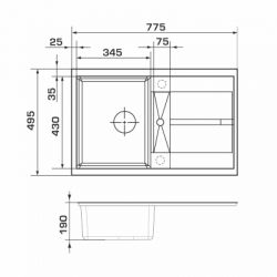 Мойка кухонная GRANADO VALENCIA avena (gr0702) - Картинка 7