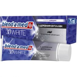 Зубна паста Blend-a-med 3D White З деревним вугіллям 75 мл (8006540793114)