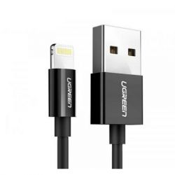   USB 2.0 AM to Lightning 1.0m US155 MFI Black Ugreen (US155/80822) -  2