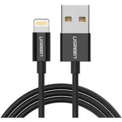   USB 2.0 AM to Lightning 1.0m US155 MFI Black Ugreen (US155/80822) -  1