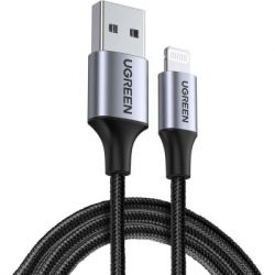   USB 2.0 AM to Lightning 1.0m US199 MFI Black Ugreen (US199/60156) -  1