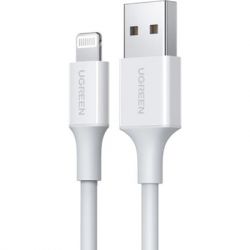   USB 2.0 AM to Lightning 1.0m US155 MFI White Ugreen (US155/20728) -  1