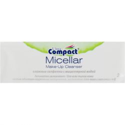 Вологі серветки Ultra Compact З міцелярною водою для зняття макіяжу 25 шт. (8697420535728) - Картинка 2